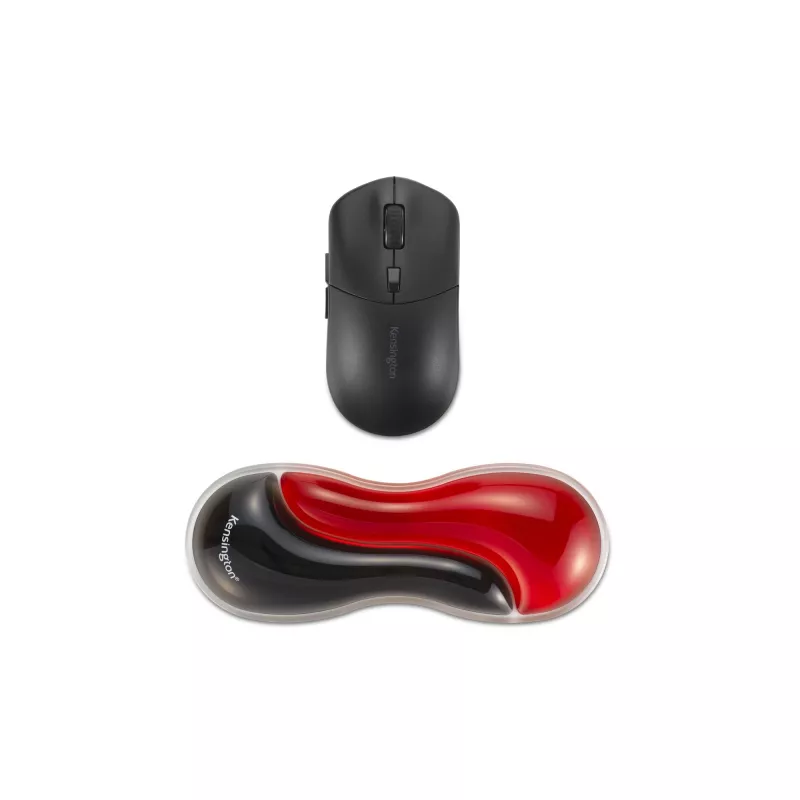 Kensington Slim Duo Gel Mouse/Trackball Wrist Rest -Red, Red, Gel, Thermoplastic polyurethane (TPU), China, MIL-STD-810H Method 504.3 Contamination by Fluids, 192 mm, 72 mm