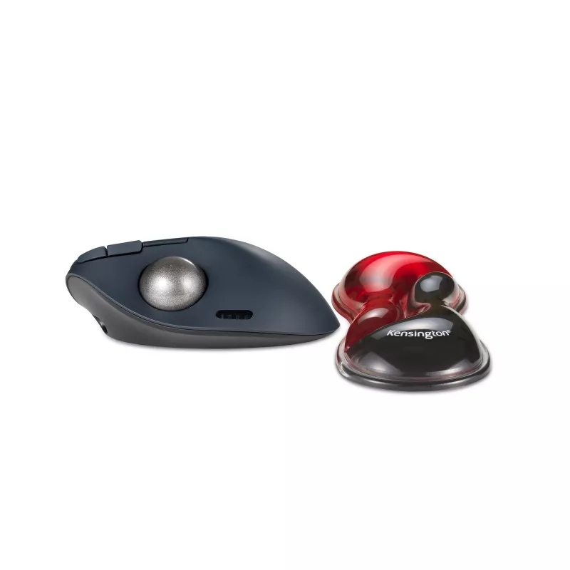 Kensington Slim Duo Gel Mouse/Trackball Wrist Rest -Red, Red, Gel, Thermoplastic polyurethane (TPU), China, MIL-STD-810H Method 504.3 Contamination by Fluids, 192 mm, 72 mm