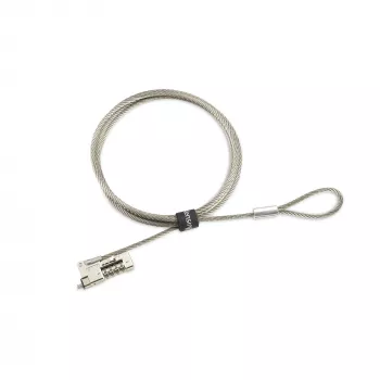 Kensington plonas NanoSaver 2.0 EQ Combination Laptop Lock, 1,8 m, Kensington, Kombinacinė spyna, Nerūdijantis plienas, Cinko plienas, Sidabrinė