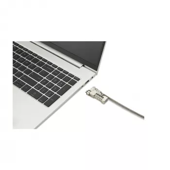 Kensington plonas NanoSaver 2.0 EQ Combination Laptop Lock, 1,8 m, Kensington, Kombinacinė spyna, Nerūdijantis plienas, Cinko plienas, Sidabrinė