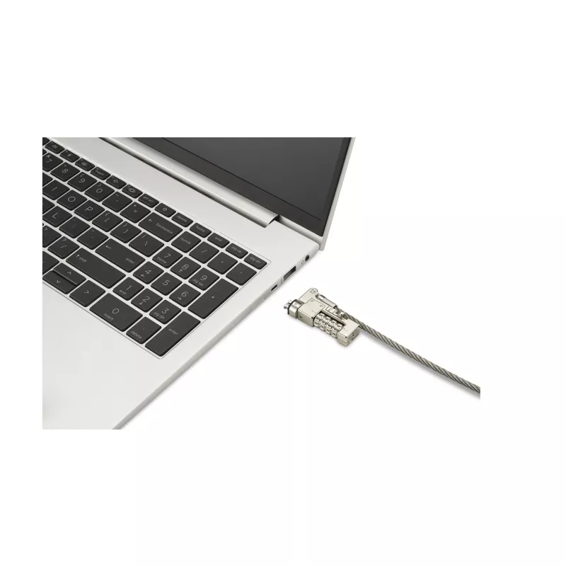 Kensington plonas NanoSaver 2.0 EQ Combination Laptop Lock, 1,8 m, Kensington, Kombinacinė spyna, Nerūdijantis plienas, Cinko plienas, Sidabrinė