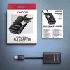 SSD dėklas AXAGON ADM2-AM USB-A 10 Gbps vienam M.2 NVMe/SATA diskui, USB 3.2 Gen 2, 10 cm laidas, juodas