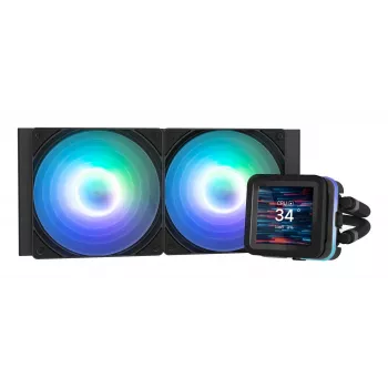 Zalman ALPHA2 DS A24 Juoda kompiuterio aušinimo sistema Procesoriui Skystojo aušinimo sistema (komplektas) 12 cm 1 vnt.