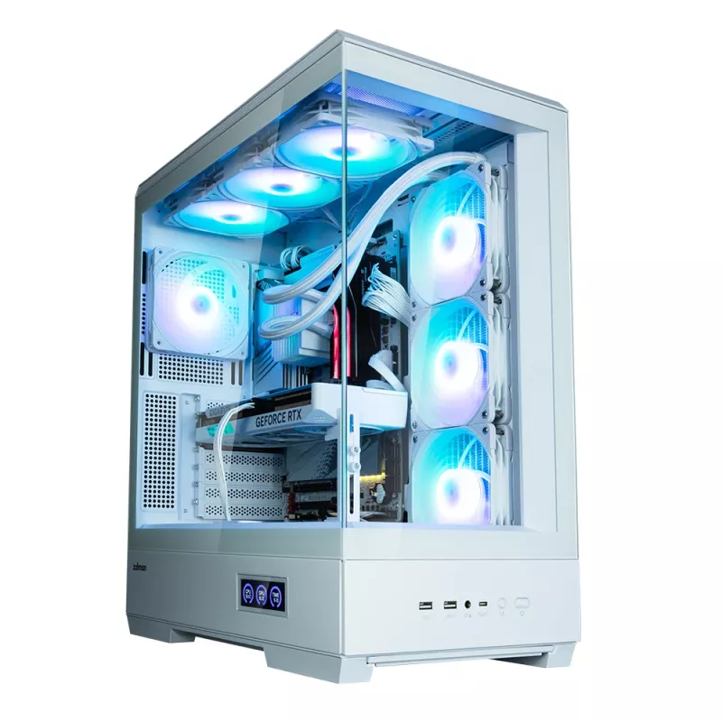 Kompiuterio korpusas Zalman P50 DS White Midi Tower