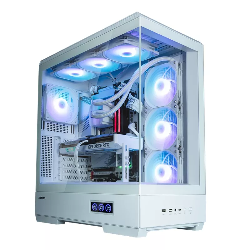 Kompiuterio korpusas Zalman P50 DS White Midi Tower