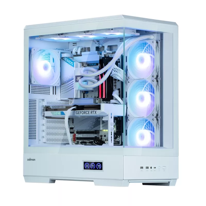 Kompiuterio korpusas Zalman P50 DS White Midi Tower
