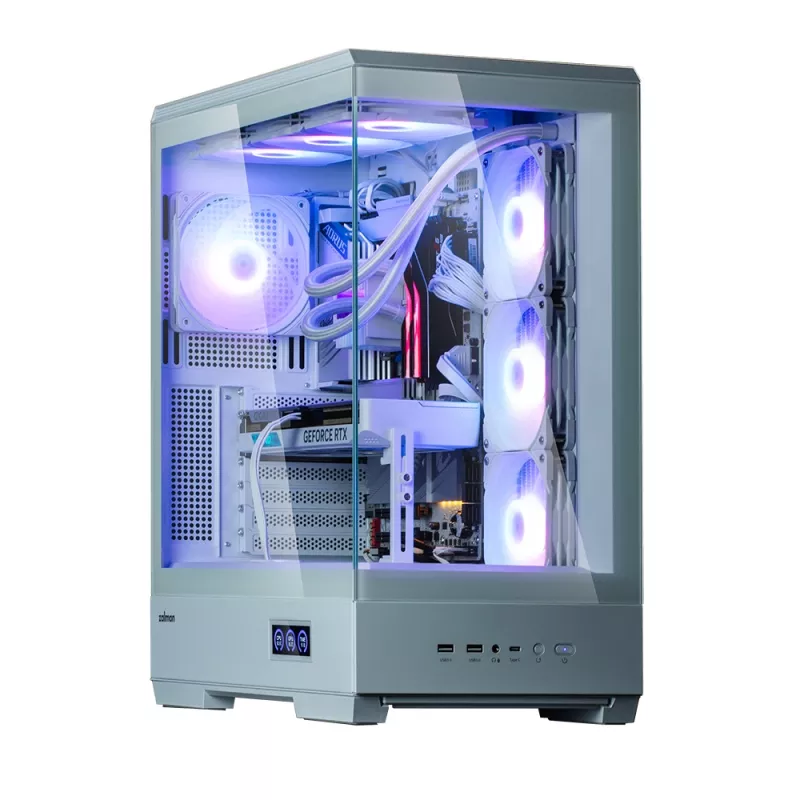 Kompiuterio korpusas Zalman P50 DS White Midi Tower