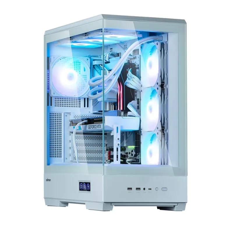 Kompiuterio korpusas Zalman P50 DS White Midi Tower