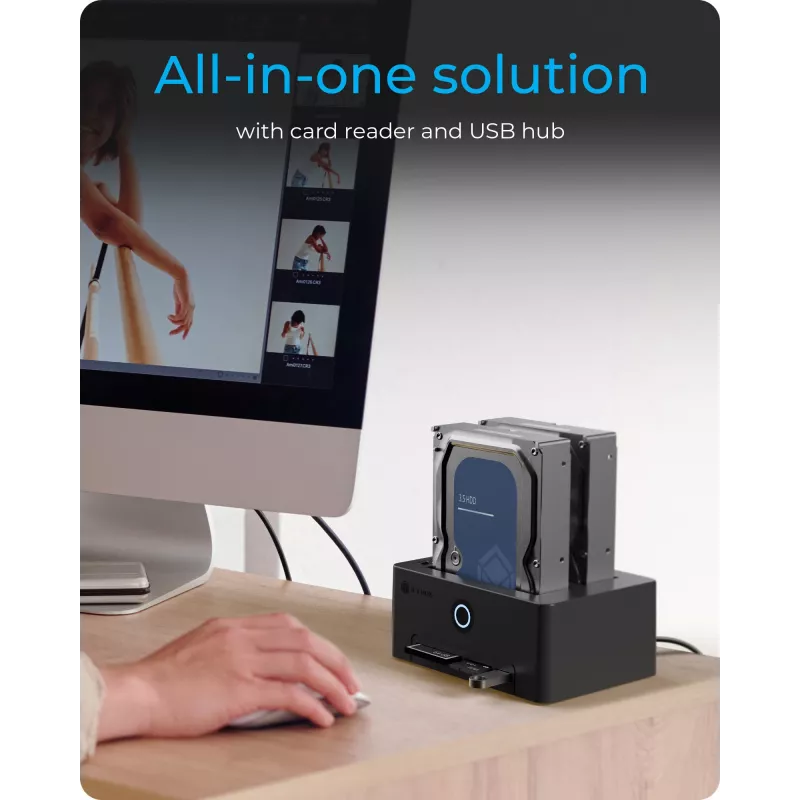 ICY BOX IB-1233CL-CR USB 3.2 Gen 1 (3.1 Gen 1) Type-A Juoda