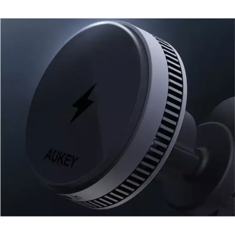 Aukey belaidis įkrovimo laikiklis HD-MC13A „MagSafe“ suderinamas ventiliacijos angų automobilio laikiklis, skirtas „iPhone“, 15 W belaidis įkrovimas