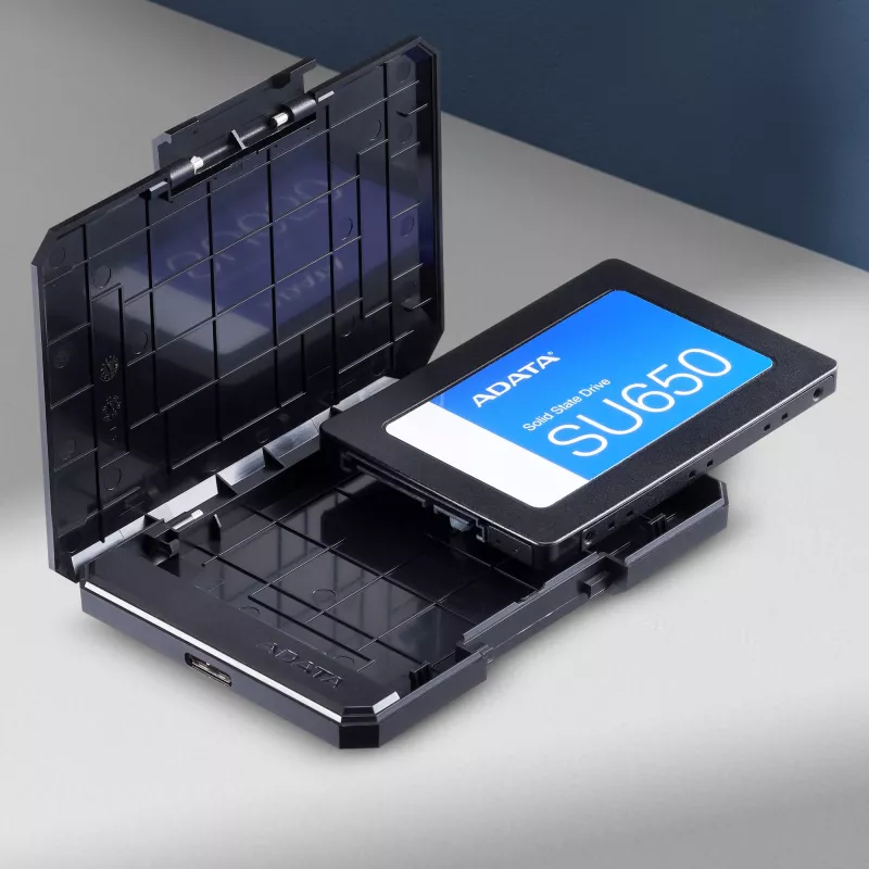 ADATA EC600-BCBK saugojimo įrenginio korpusas HDD/SSD korpusas Juodas 2,5 colio