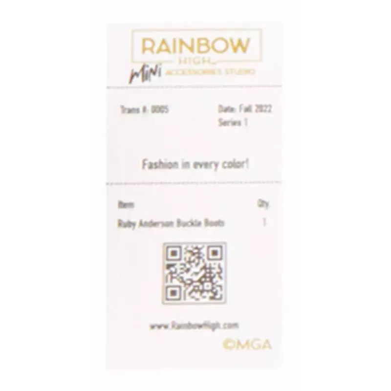 Demonstracinė pakuotė Mga Accessories Rainbow High bateliai, 27 vnt. — įvairūs lėlių batų aksesuarai