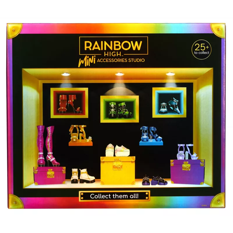 Rainbow High Aksesuarų studija 1 serija, S asortimentas PDQ lėlių bateliai