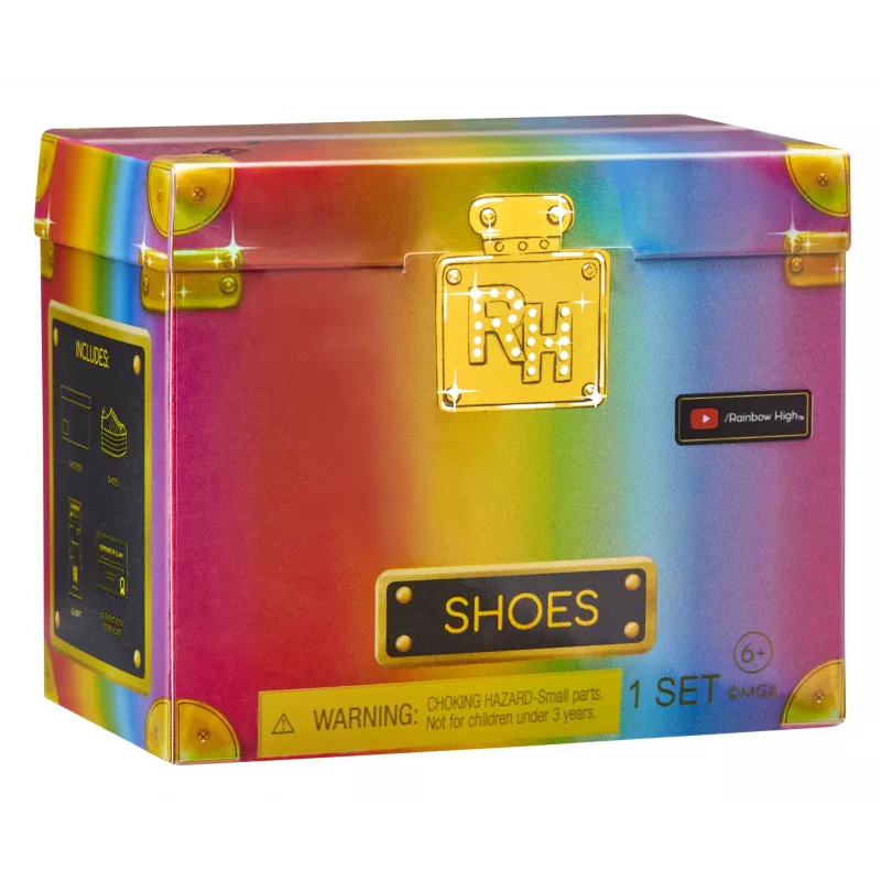 Rainbow High Aksesuarų studija 1 serija, S asortimentas PDQ lėlių bateliai