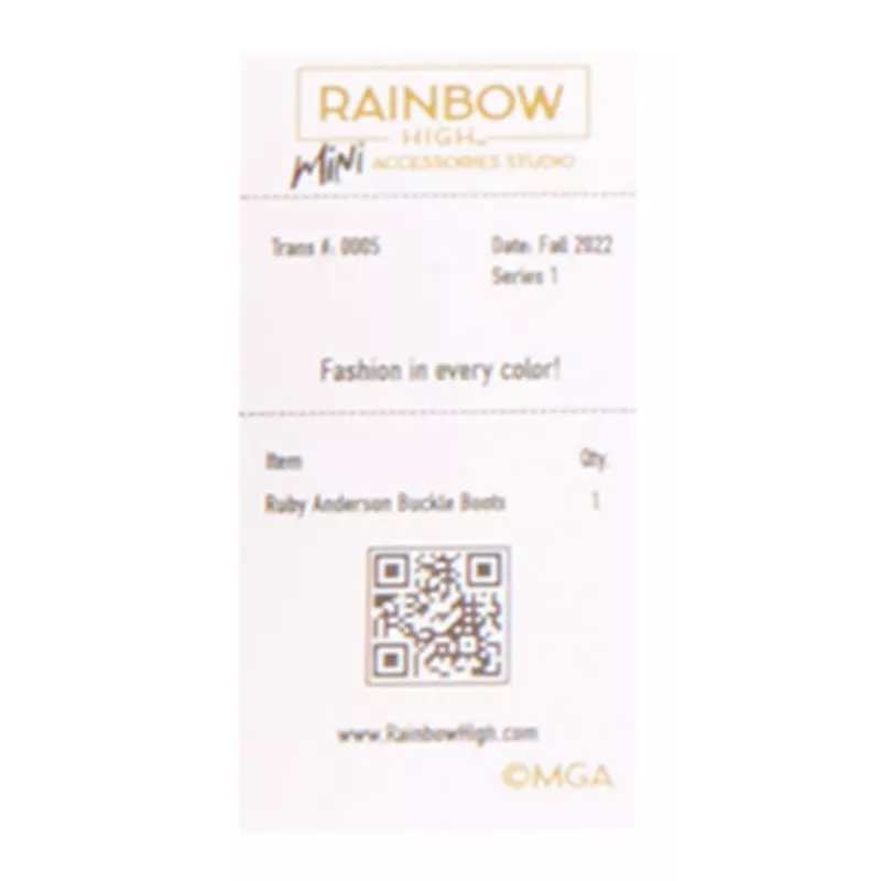 Rainbow High Aksesuarų studija 1 serija, S asortimentas PDQ lėlių bateliai