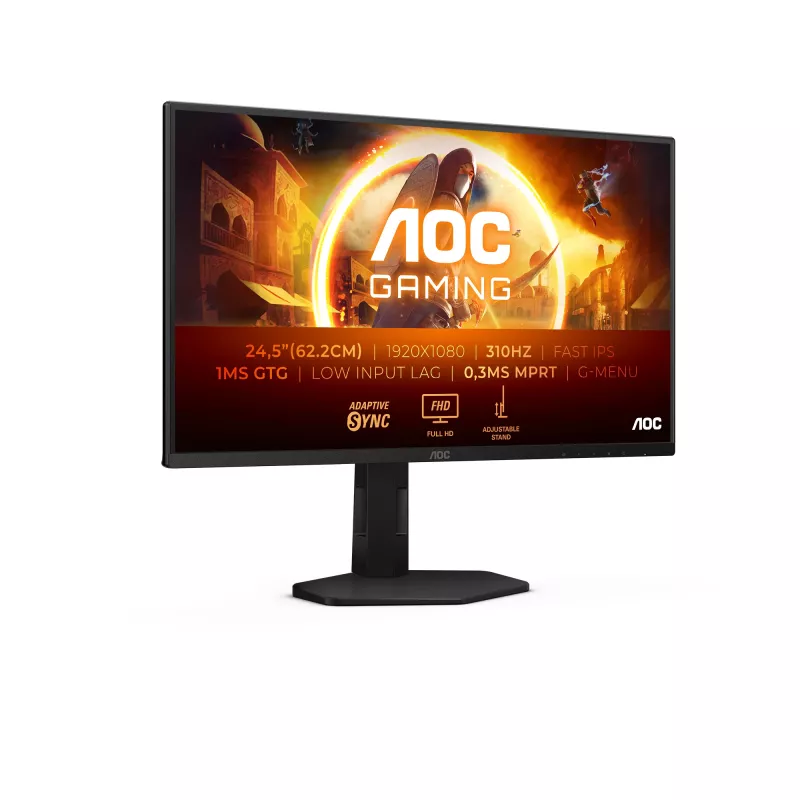 AOC G4 25G4SXU kompiuterio monitorius 62,2 cm (24,5 colio) 1920 x 1080 pikselių Full HD LED Juoda, Pilka