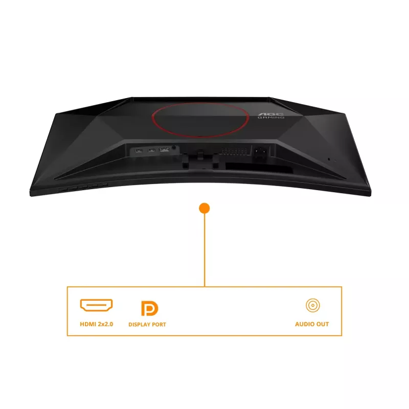 AOC G4 C27G42E kompiuterio monitorius 68,6 cm (27 colių) 1920 x 1080 pikselių Full HD LED juodas, raudonas