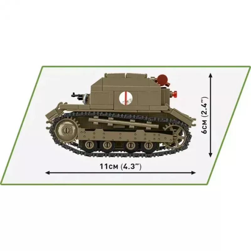 Cobi Blocks Tankette TK-3 konstruktoriaus rinkinys — 323 detalės