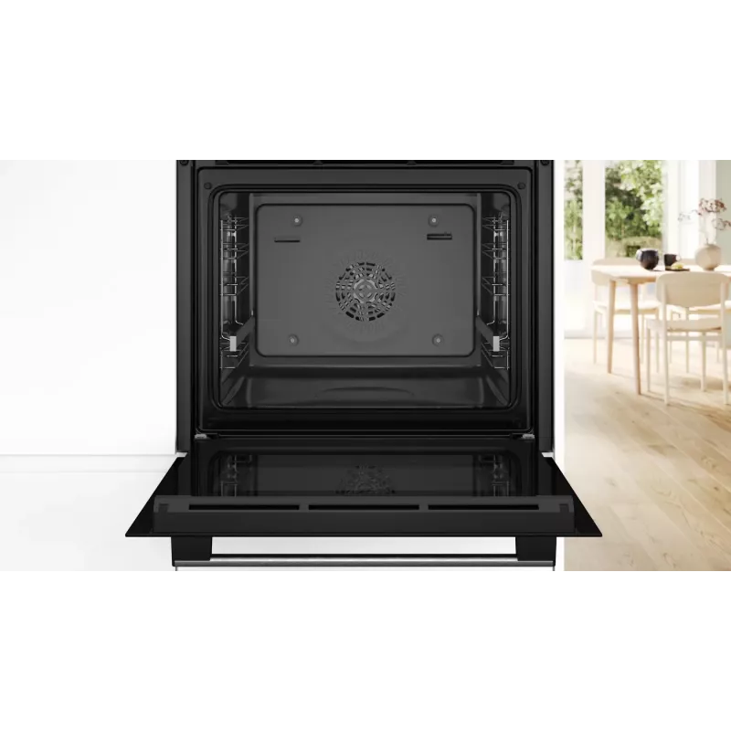 Bosch Serie 4 HBA534ES3 orkaitė 71 l 3400 W Juoda, Nerūdijantis plienas