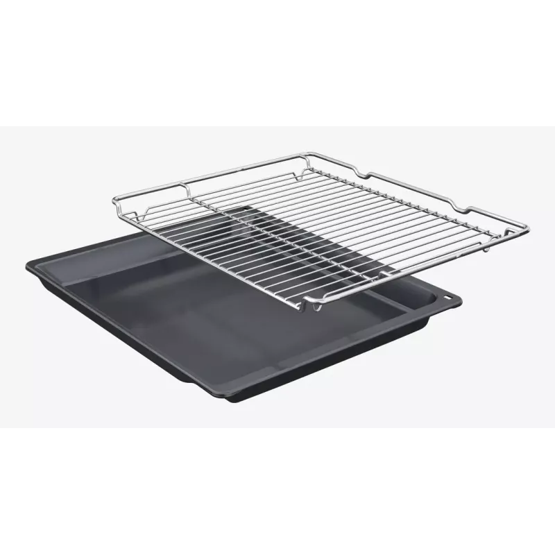 Bosch Serie 4 HBA534ES3 orkaitė 71 l 3400 W Juoda, Nerūdijantis plienas