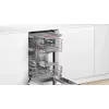 Įmontuojama indaplovė Bosch Serie 4 SPV4HMX49E — Slimline 45 cm, 10 komplektų, 44 dB, 6 programos