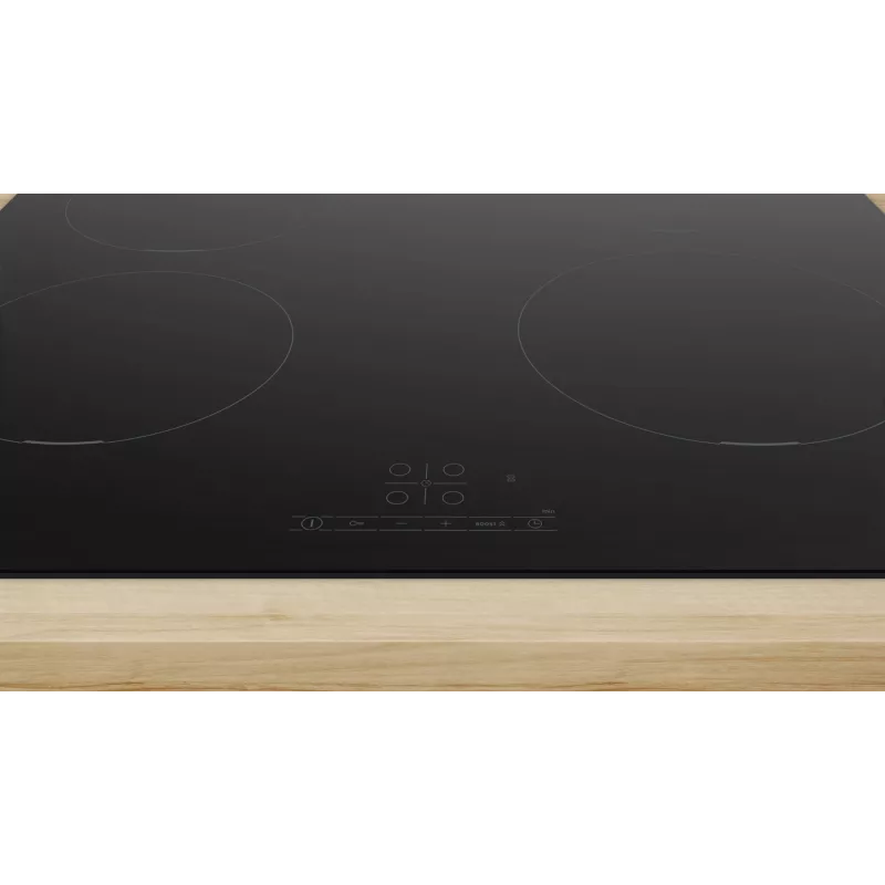 Bosch Serie 4 PUE611BB5E kaitlentė, juoda, įmontuojama, 60 cm, zonų indukcinė kaitlentė, 4 zonos