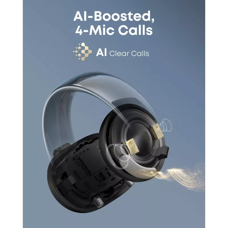 ANKER ausinės - Soundcore Aeroclip - Juoda