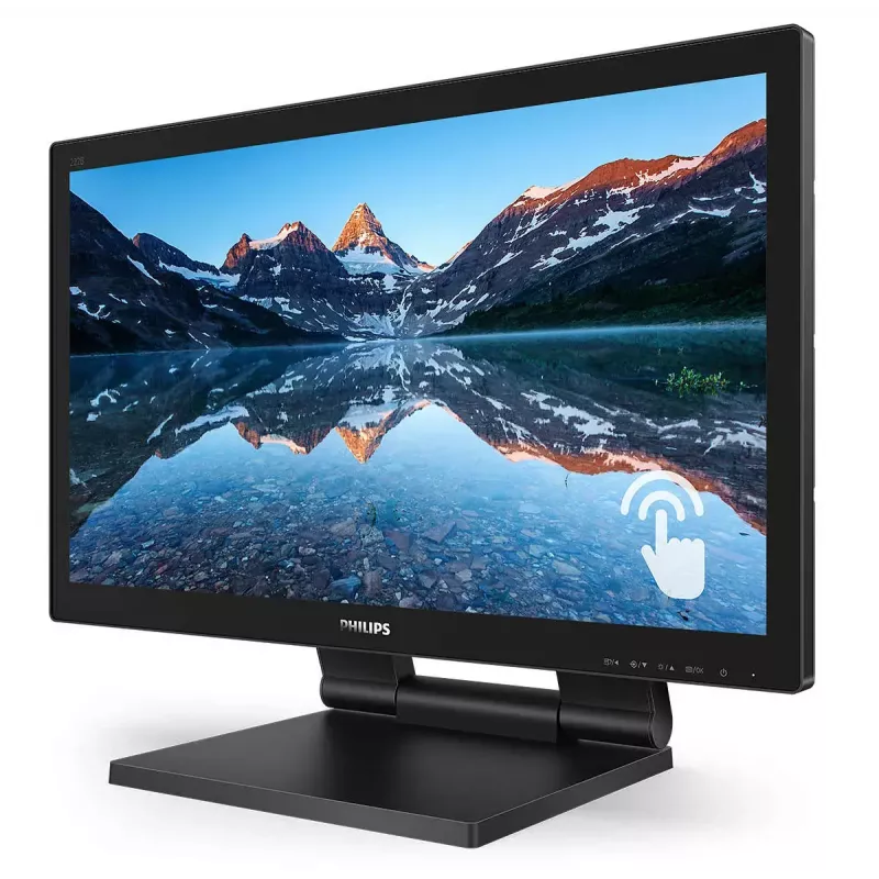 Philips B Line 222B9TA/00 kompiuterio monitorius 54,6 cm (21,5 colio) 1920 x 1080 pikselių Full HD LCD jutiklinis ekranas, stalinis, juodas