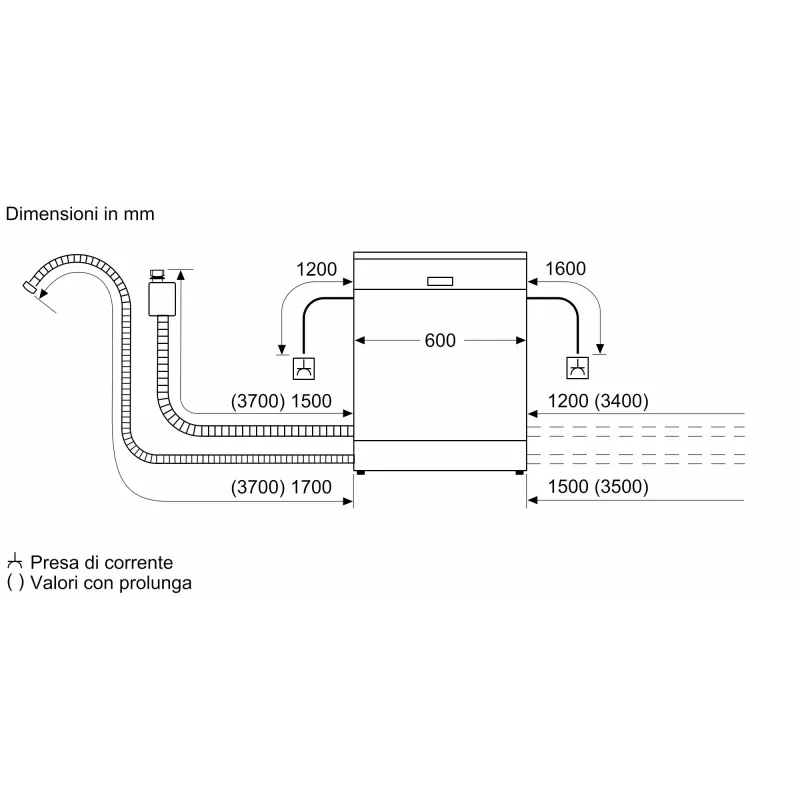 Bosch Serie 4 SMV4HVX07E indaplovė Visiškai įmontuojama 14 stalų įrankių komplektų
