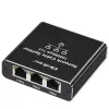 Ethernet skirstytuvas QOLTEC 52294 1x3 RJ45 su USB-C maitinimo įvestimi