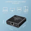 Ethernet skirstytuvas QOLTEC 52294 1x3 RJ45 su USB-C maitinimo įvestimi