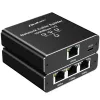 Ethernet skirstytuvas QOLTEC 52294 1x3 RJ45 su USB-C maitinimo įvestimi