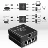 Ethernet skirstytuvas QOLTEC 52294 1x3 RJ45 su USB-C maitinimo įvestimi