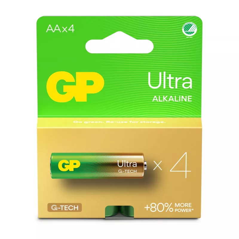 Vienkartinė baterija GP Batteries Ultra Alkaline GP15AU AA LR06 Šarminė