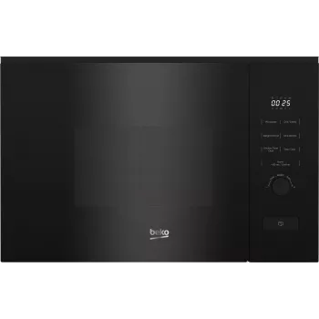 Įmontuojama mikrobangų krosnelė BEKO BMGB20212B, grilis, 800 W, 20 L, sukamoji rankenėlė ir mygtukai, 24,5 cm sukamoji lėkštė, juoda