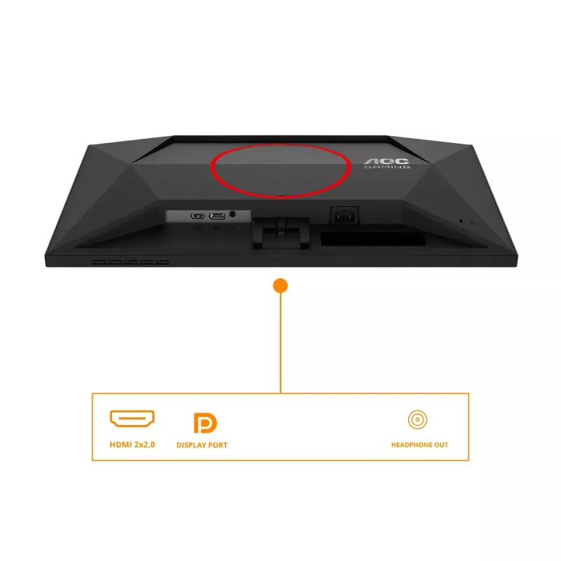 Monitorius AOC Q24G4RE 23,8 colio Quad HD (2560x1440) Fast IPS 180Hz 1 ms HDR10 DisplayPort 1.4 HDMI 2.0