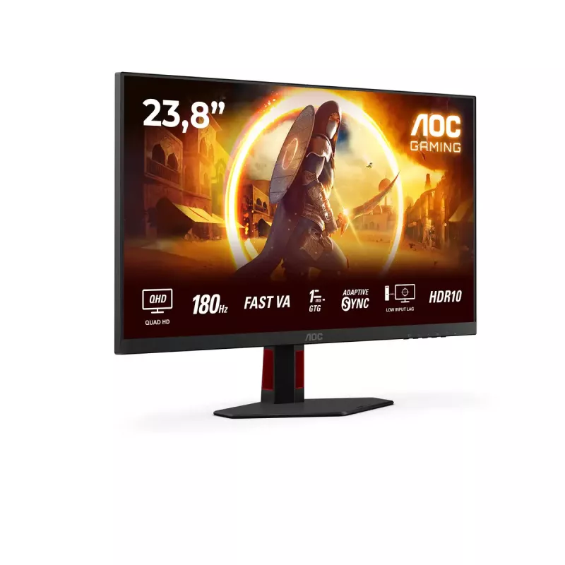 Monitorius AOC Q24G4RE 23,8 colio Quad HD (2560x1440) Fast IPS 180Hz 1 ms HDR10 DisplayPort 1.4 HDMI 2.0