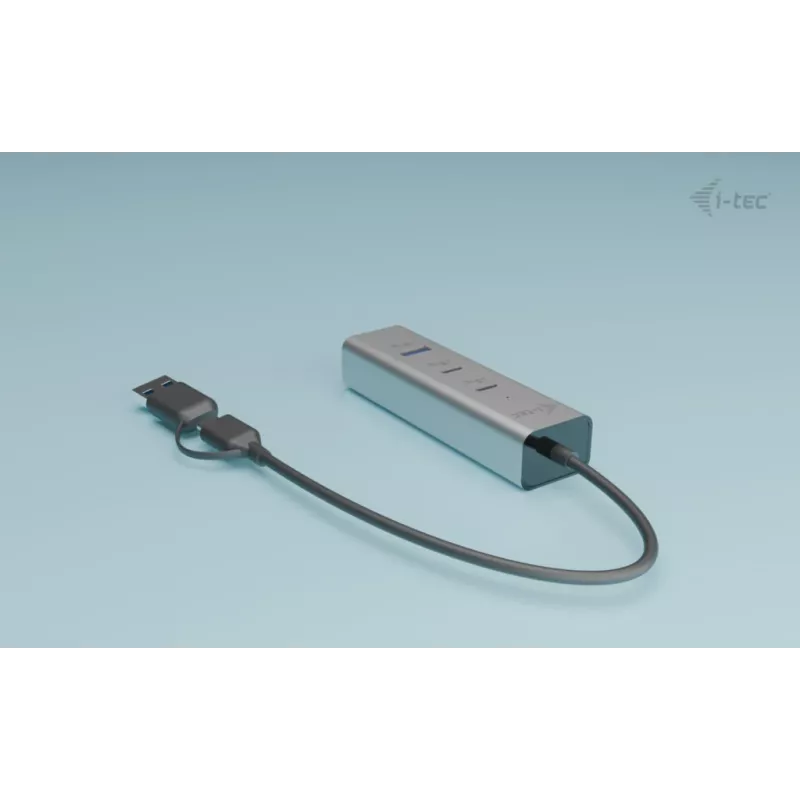 i-tec Metal Universal Charging HUB 2xUSB-C + 2x USB-A Port + Power Delivery 85W
