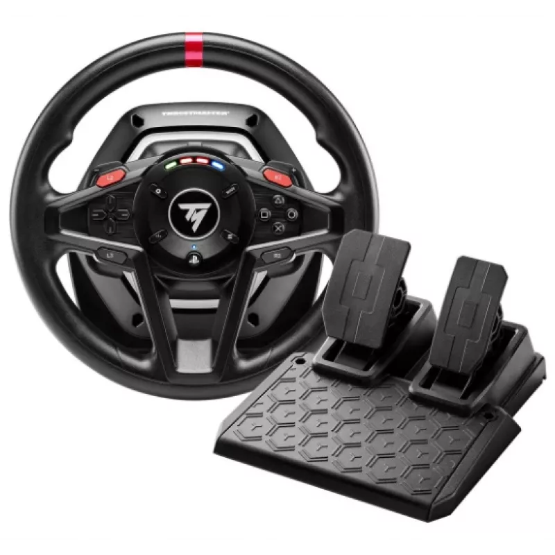 Thrustmaster T128-P Juodas USB Vairas + Pedalai Analoginis PC, PlayStation 4, PlayStation 5