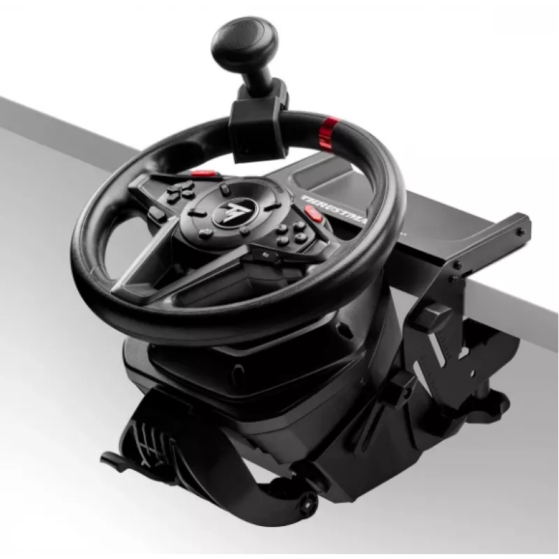 Thrustmaster T128-P Juodas USB Vairas + Pedalai Analoginis PC, PlayStation 4, PlayStation 5