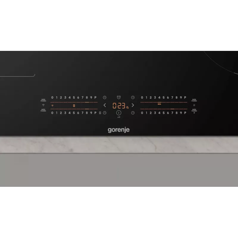 Gorenje Indukcinė kaitlentė GI8432BSCWF, juoda, įmontuojama, 60 cm, zoninė indukcinė kaitlentė, stiklo keramika, 4 zonos