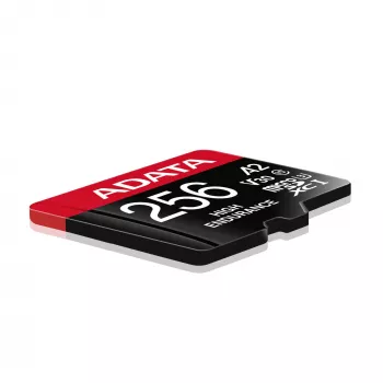 „MicroSDXC“ atminties kortelė ADATA 256 GB AUSDX256GUI3V30SHA2-RA1 UHS-I Class 10 V30 (skaitymo 100 MB/s, rašymo 80 MB/s) su SD adapteriu
