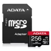 „MicroSDXC“ atminties kortelė ADATA 256 GB AUSDX256GUI3V30SHA2-RA1 UHS-I Class 10 V30 (skaitymo 100 MB/s, rašymo 80 MB/s) su SD adapteriu