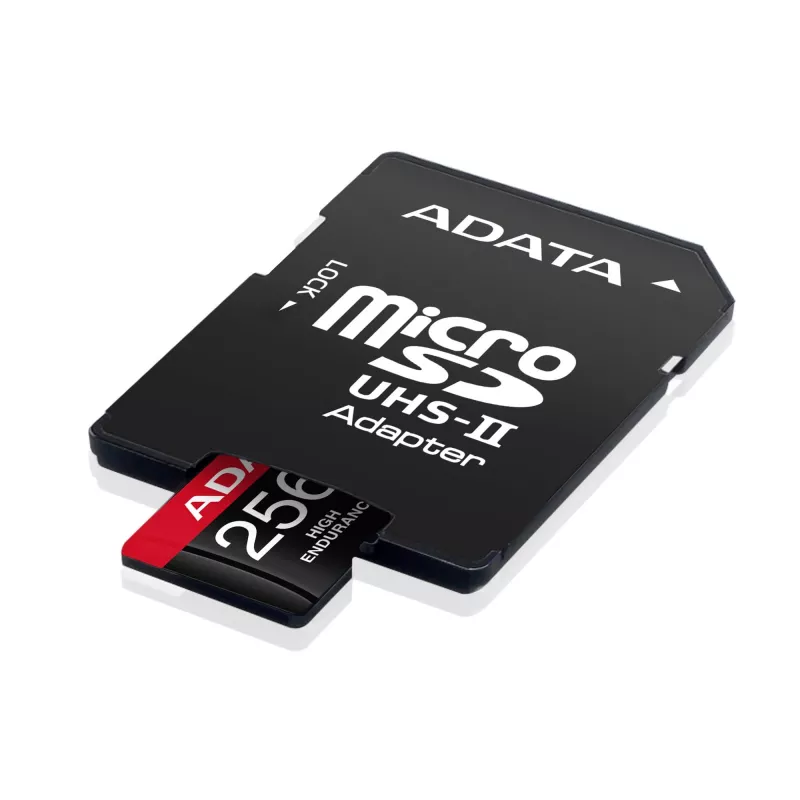 „MicroSDXC“ atminties kortelė ADATA 256 GB AUSDX256GUI3V30SHA2-RA1 UHS-I Class 10 V30 (skaitymo 100 MB/s, rašymo 80 MB/s) su SD adapteriu