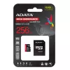„MicroSDXC“ atminties kortelė ADATA 256 GB AUSDX256GUI3V30SHA2-RA1 UHS-I Class 10 V30 (skaitymo 100 MB/s, rašymo 80 MB/s) su SD adapteriu
