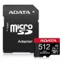 MicroSDXC atminties kortelė ADATA 512 GB UHS‑I U3 V30 Class 10 A2, 100/85 MB/s, atspari vandeniui