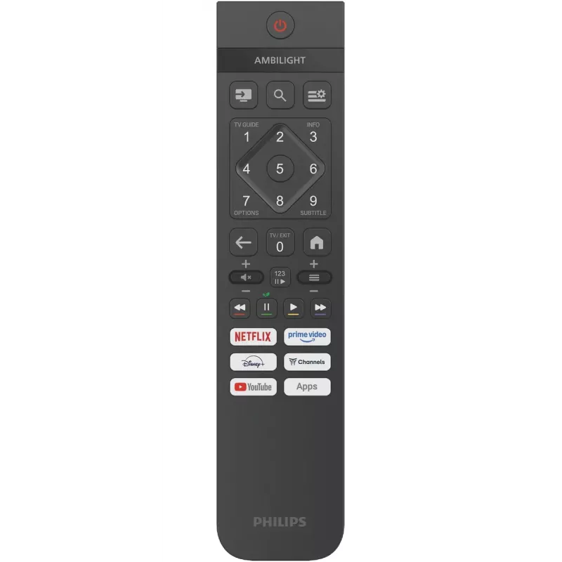 LED TV Philips 50PUS8010/12 50 coliai (126 cm) 4K Ultra HD 3840x2160, LED, Titan OS, HDMI 2.1, Ambilight, Wi‑Fi, Bluetooth 5.2