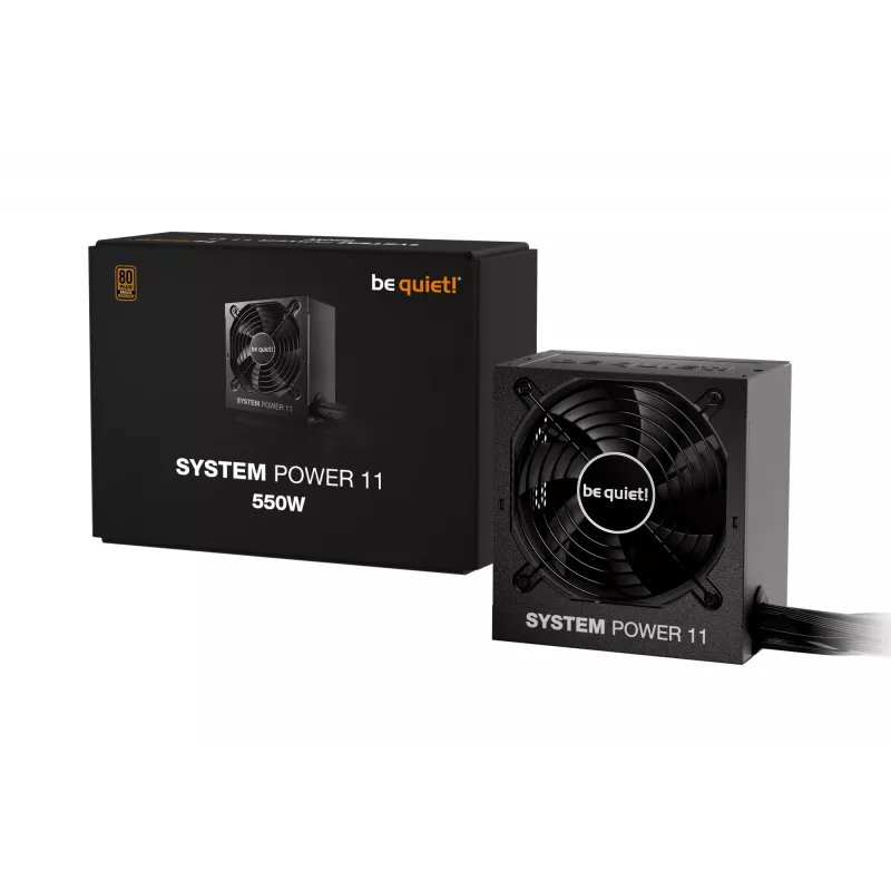 be quiet! System Power 11 550W maitinimo blokas 20+4 kontaktų ATX ATX juodas