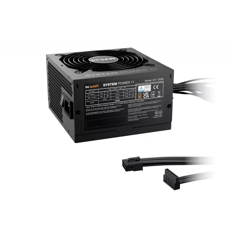 be quiet! System Power 11 750W maitinimo blokas 20+4 kontaktų ATX ATX juodas