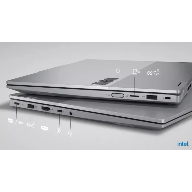 Nešiojamas kompiuteris Lenovo ThinkBook 14 G5 2in1 14.0 col. Ultra 5 225U 16GB 512GB INT W11Pro Touch Luna Grey